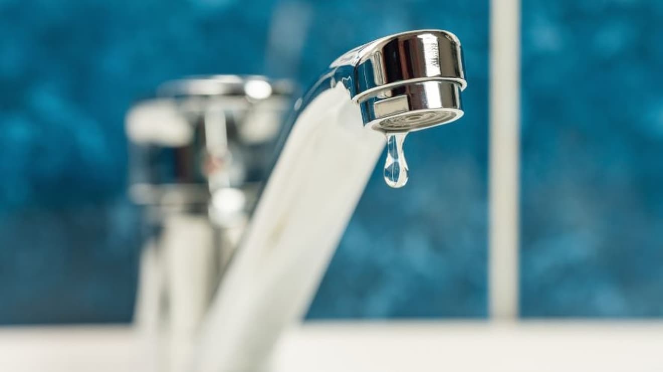 Bathroom tap dripping