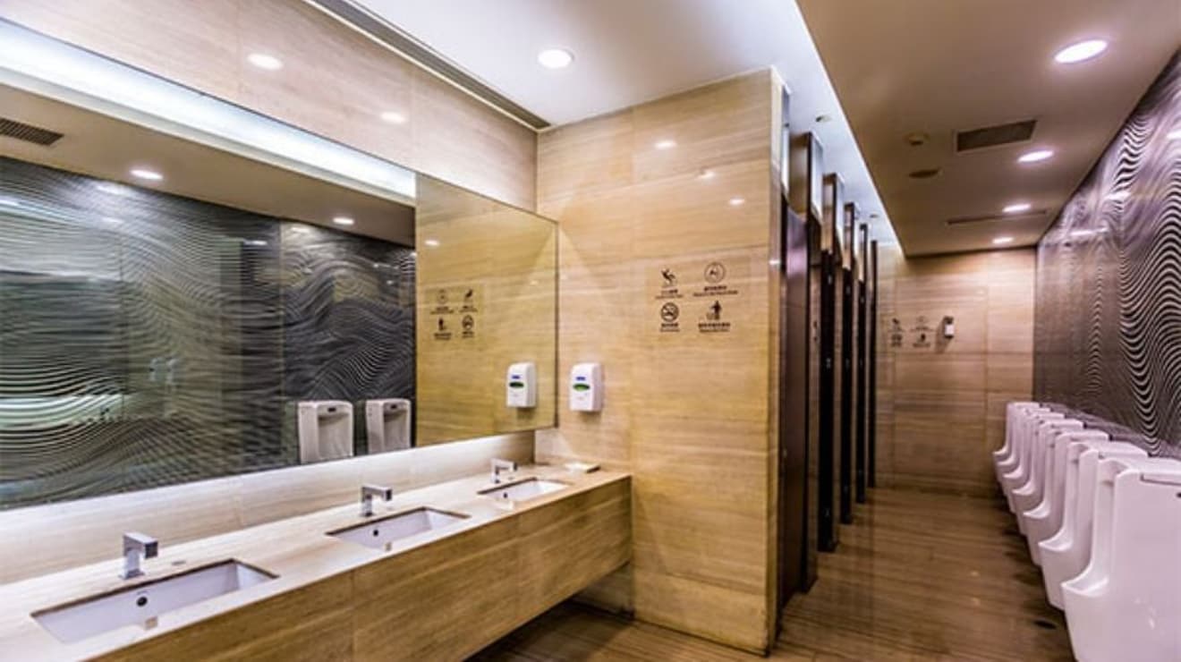 Bathroom toilet cubicles