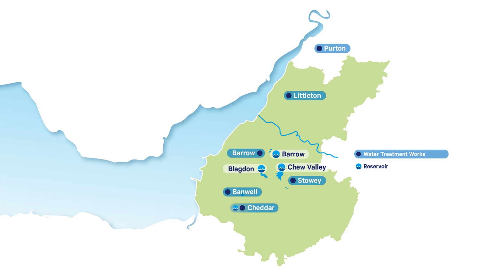 Bristol Water map